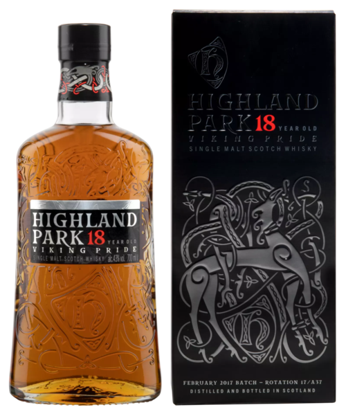 Highland Park, 18 years old Viking Pride
Orkney Islands, Single Malt Whisky