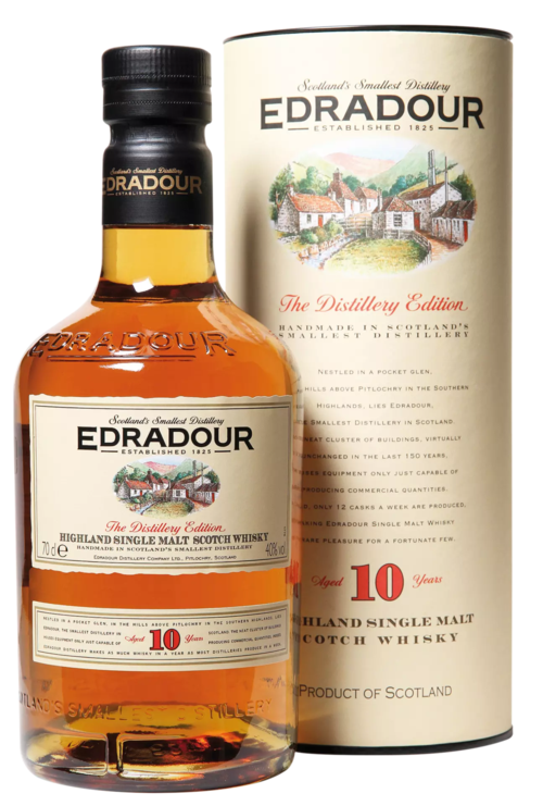 Edradour 10 years old
Single Highland Malt