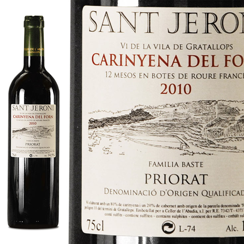 Priorat DOCa, San Jeroni "Carinyena del Forn"
Carinyena und Cabernet Sauvignon