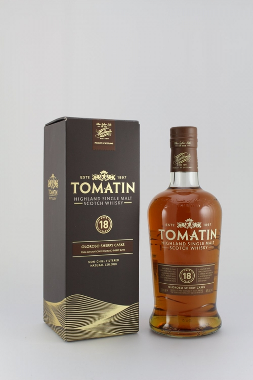 Tomatin Highland Single Malt Whisky
18  years old